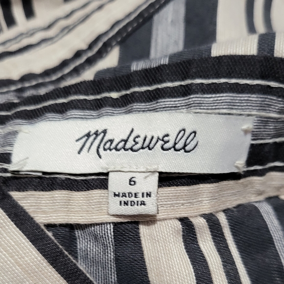 Madewell Dresses Madewell Apron Mini Dress In Evelyn Stripe size 6 - Picture 9 of 10